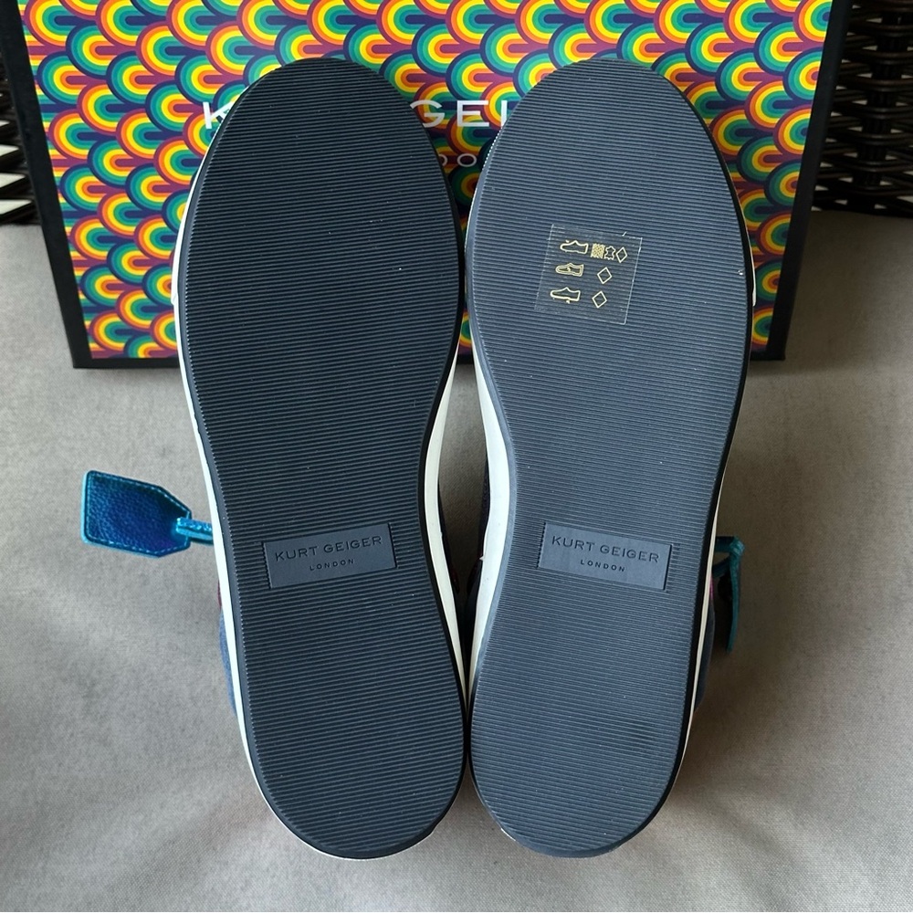 Kurt Geiger Southbank Blue Other Fabric Leather Sneakers US 9 EUR 40 - Picture 10 of 15
